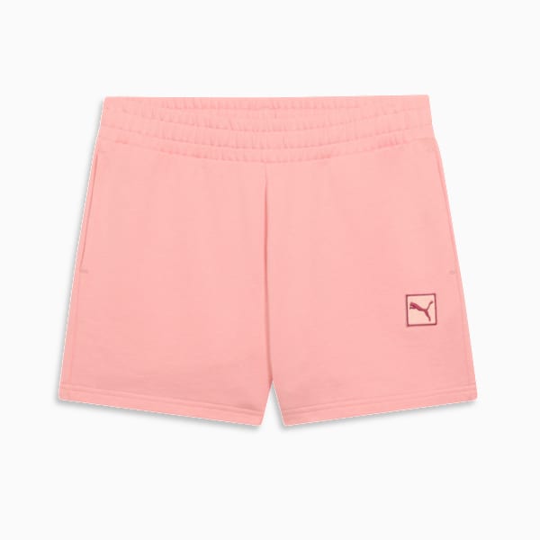 PUMA Elevated Essentials Women's 5" Mid-Rise Shorts, Pink Fruit, extralarge
